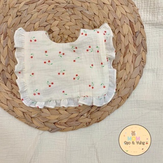 Yếm xô muslin bé gái (ảnh thật)