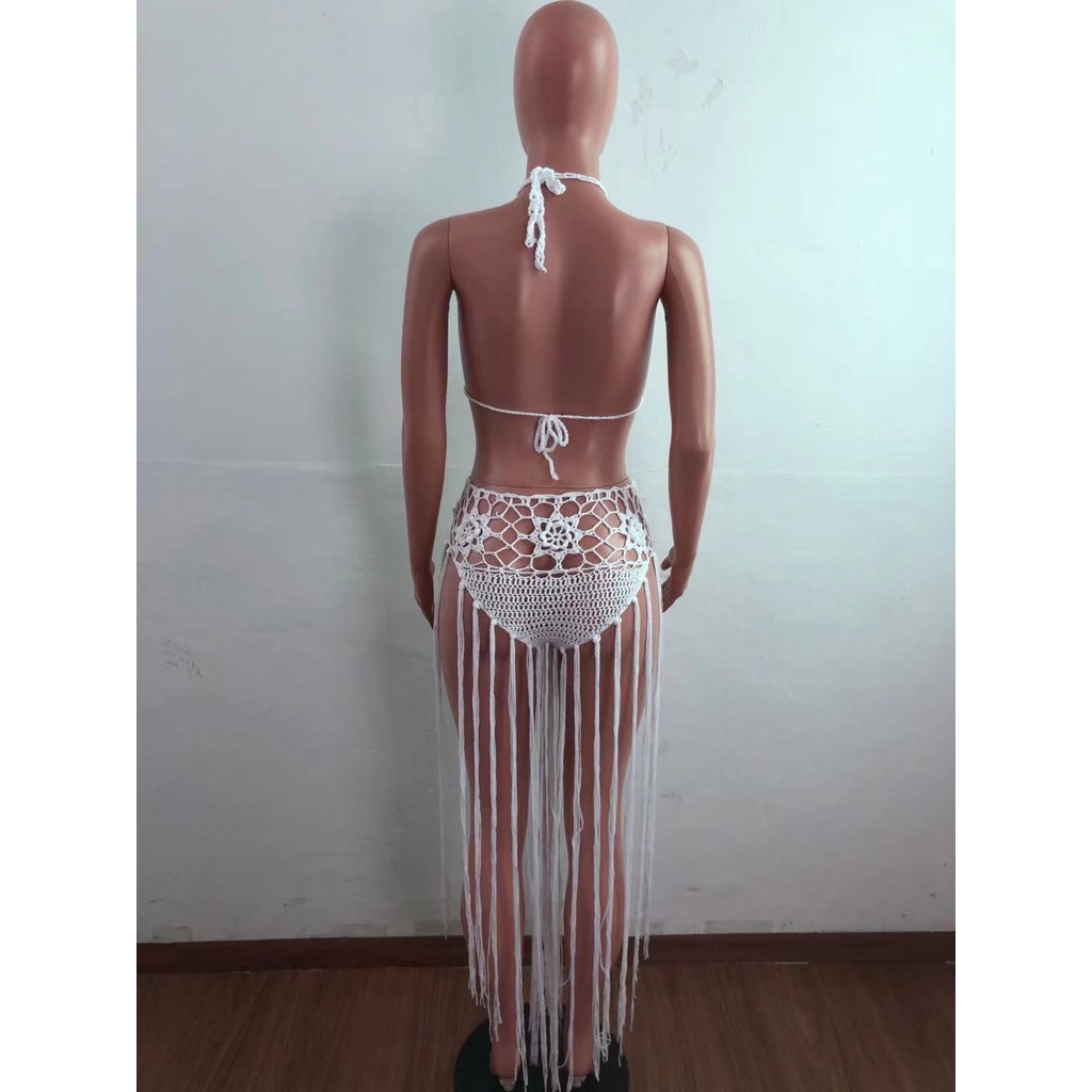 Set Đầm Maxi Sát Nách Và Áo Khoác Ngoài Thời Trang Biển Cho Nữ