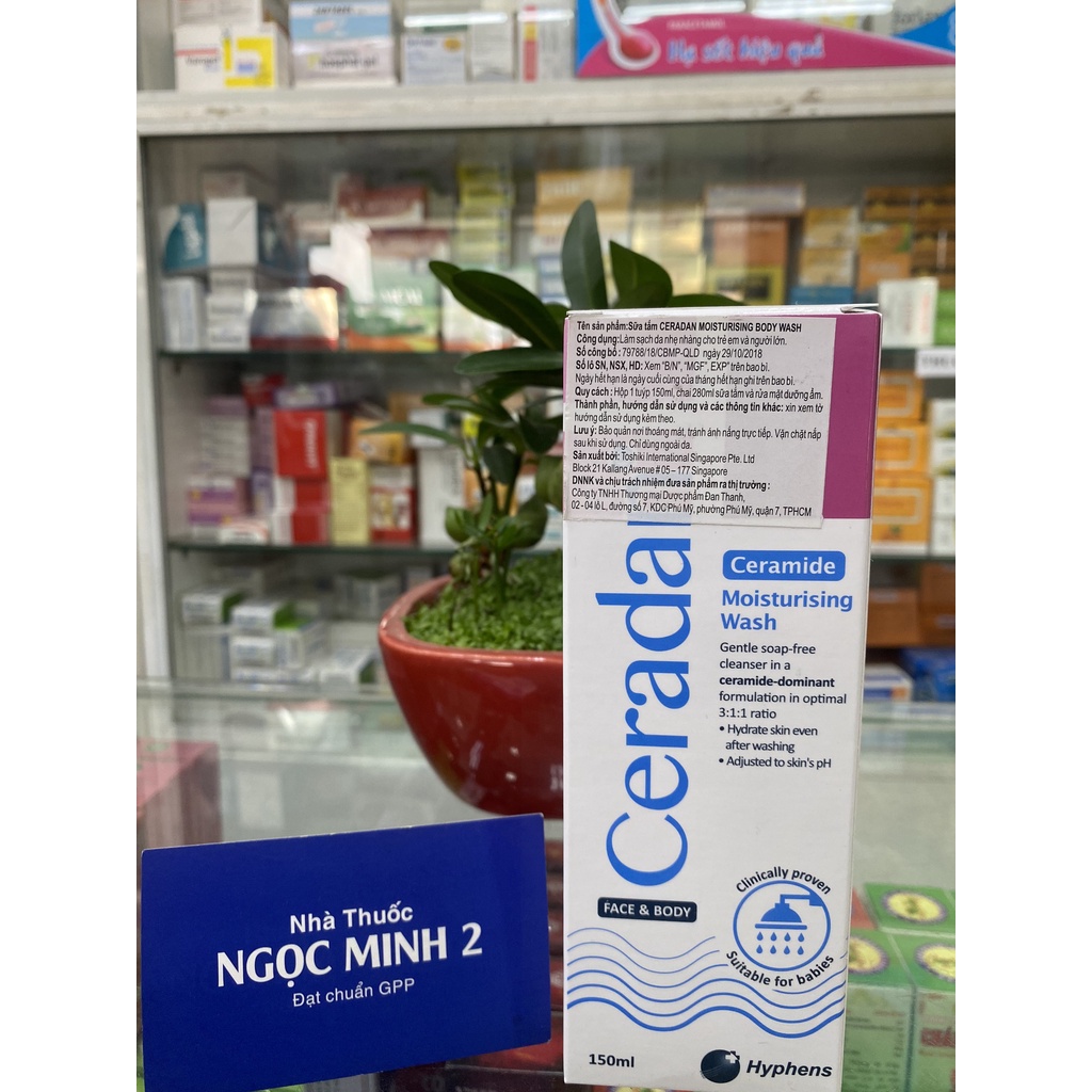 ✅ [Chính Hãng] Sữa Tắm Dưỡng Ẩm Ceradan Wash 150ml phù hợp cho da nhạy cảm, da khô, da trẻ em
