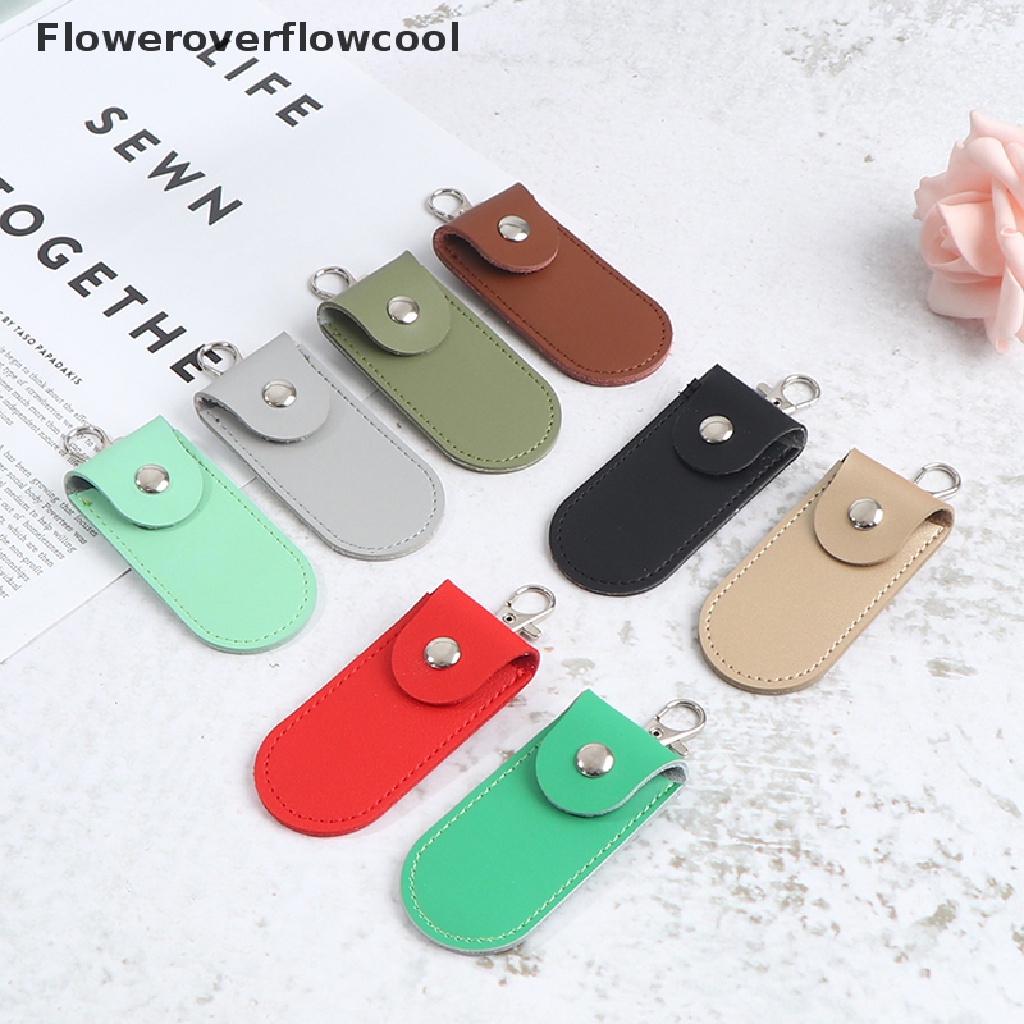 Túi Da Đựng Bảo Vệ Thẻ Nhớ Usb Flash Drive Có Móc Khóa Tiện Dụng