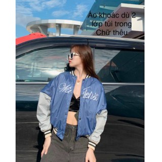 Áo Khoác Dù Bomber Nam Nữ Unisex In Chữ Willtenst Nút Bấm Cao Cấp - Shop3nunisex