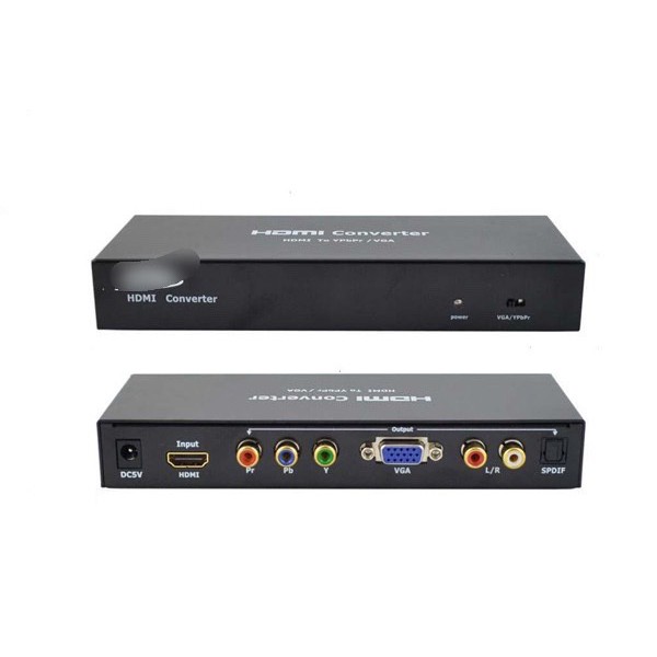 🌟QUA SỬ DỤNG🌟 BỘ chuyển đổi HDMI sang VGA,,Component , AV Có Audio - Hàng chất lượng -  HDMI TO VGA , YPBPR