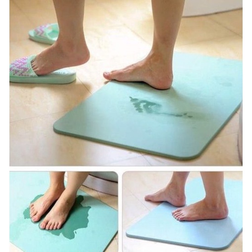 Thảm đá lau chân siêu thấm hút nước, chống trơn công nghệ Nhật Bản 60x39x0.9cm