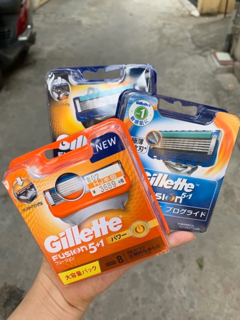 Lưỡi dao cạo râu Gillette vỉ 8 nhật bản