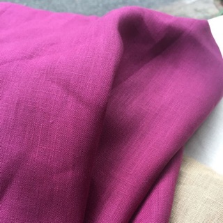 Vải Linen tưng premium tím Cẩm.