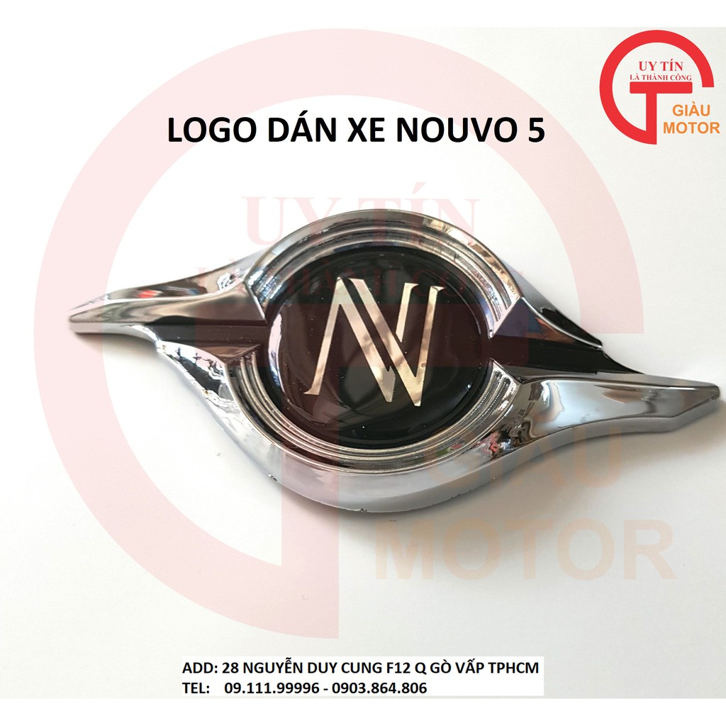 LOGO DÁN XE NOUVO 5 DÀY DẶN, TINH SẢO