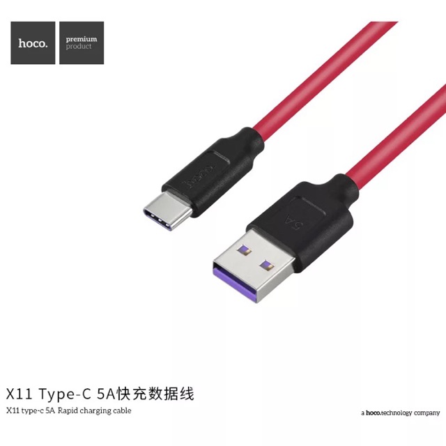 Cáp sạc Type C Hoco X11 