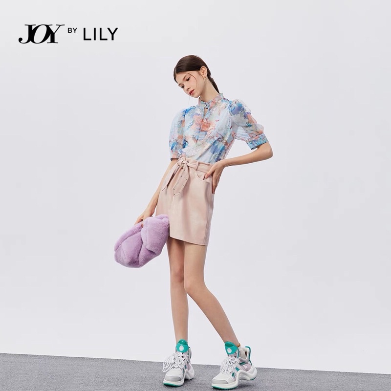 Chân váy da bóng Lily