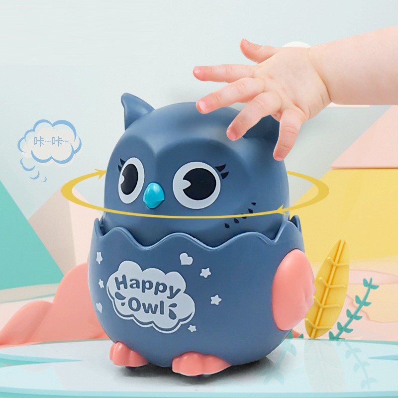 Đồ Chơi Chim Cú Chạy Xoay 360 Độ Happy Owl Vui Nhộn