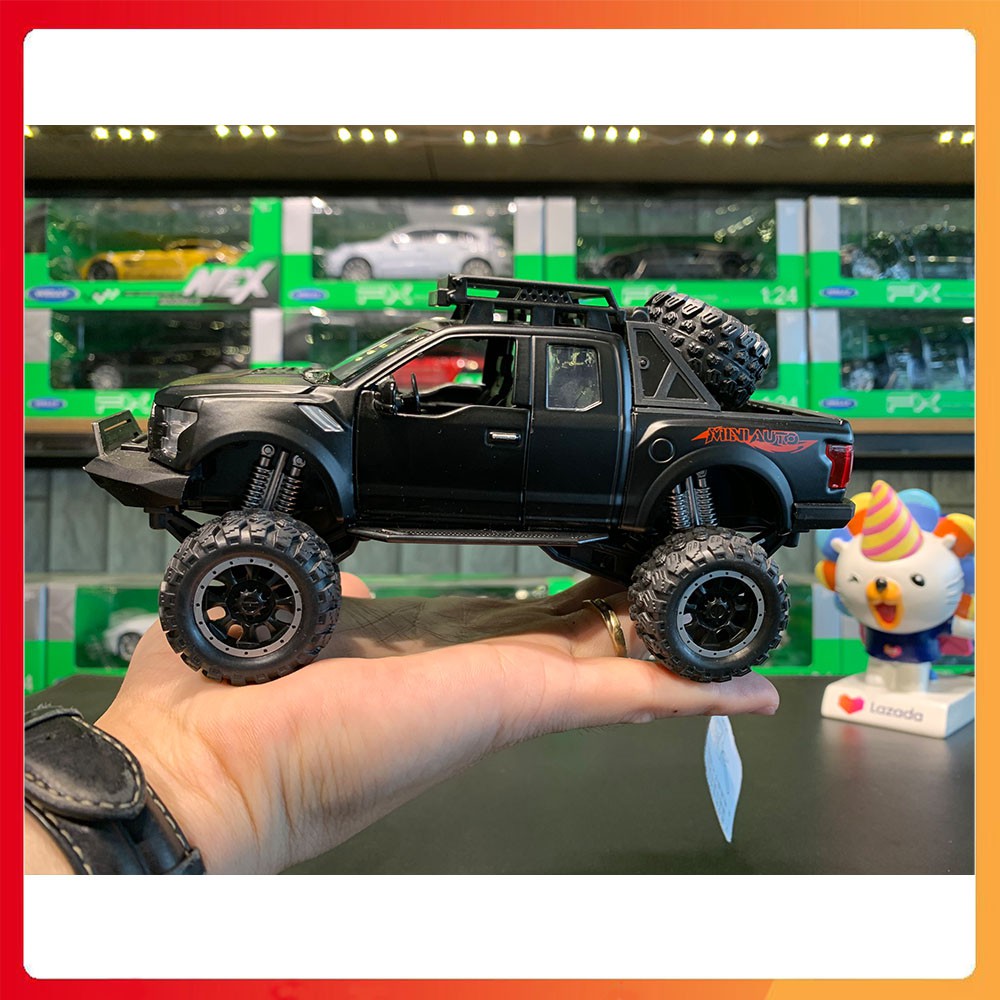 Xe đồ chơi Ford F150 Raptor Offroad tỉ lệ 1:32 kim loại cao cấp, có nhún, đèn và âm thanh