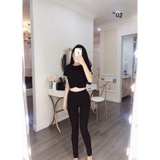 Quần legging nữ M9 cạp cao co giãn