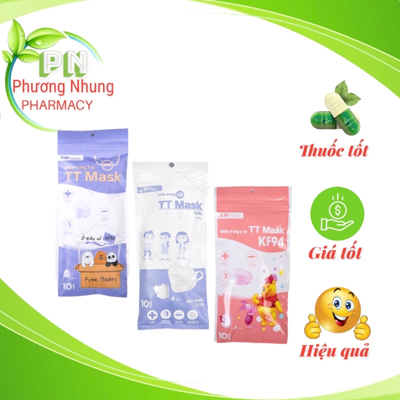 Khẩu trang y tế KF 94 trẻ em ( bịch 10 chiếc)
