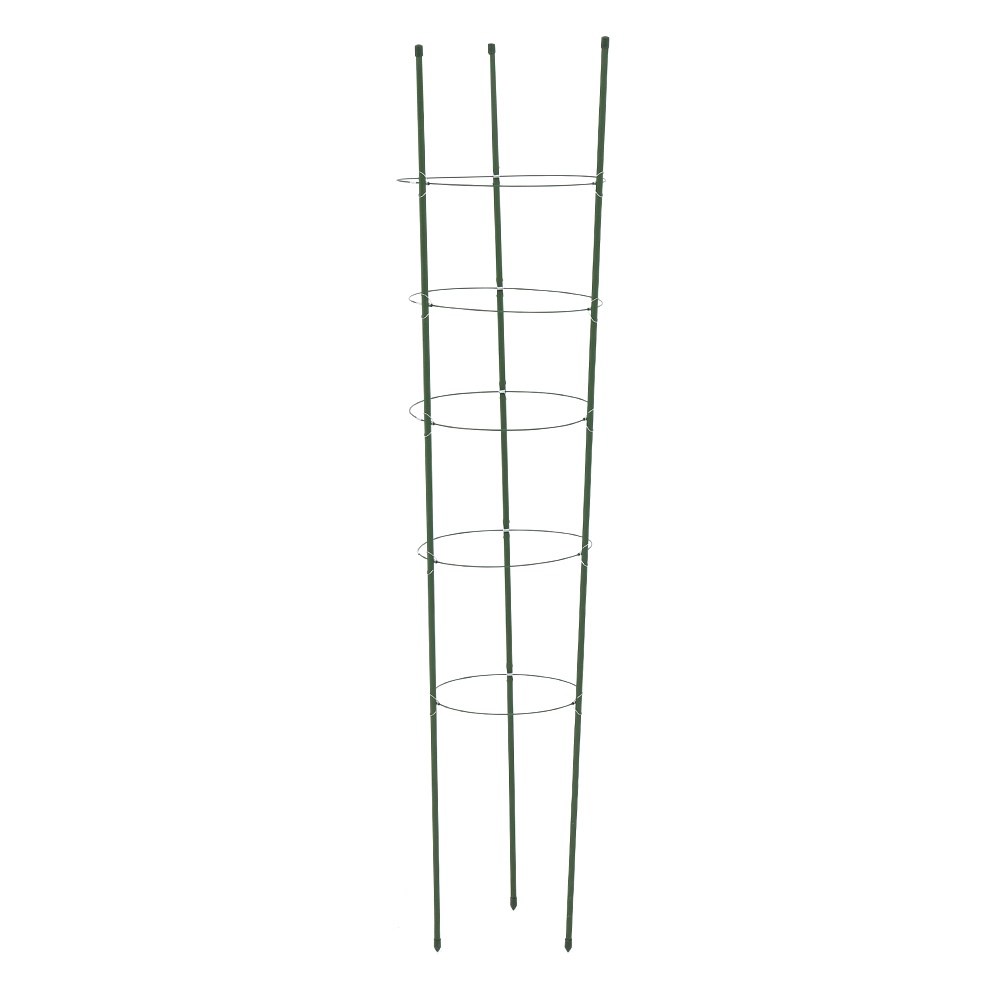 HomeBase SPRING Kệ để chậu cây bằng thép phủ nhựa PP 5 tầng DGH703 W1.1xD1.1xH150cm màu xanh lá cây