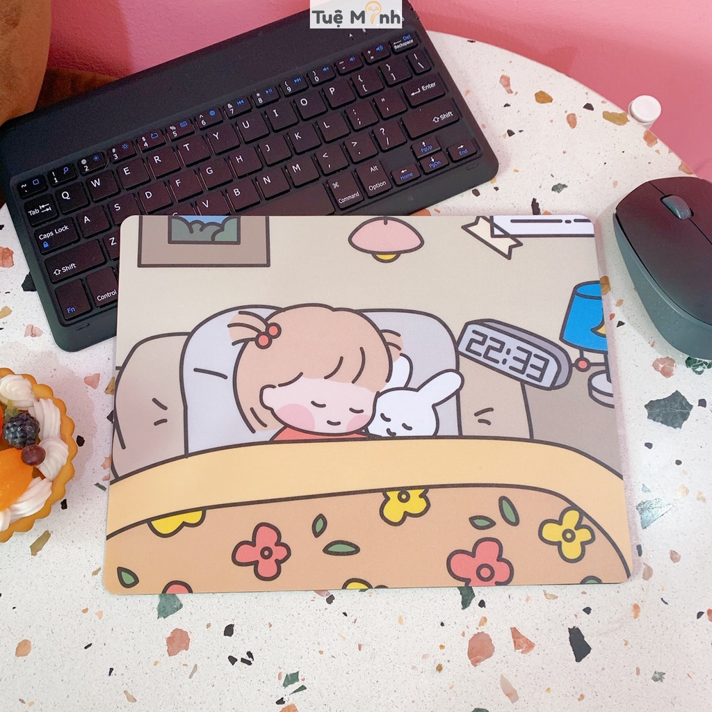 Lót chuột máy tính dễ thương hoạt hình Hàn Quốc tấm pad di chuột kê tay chống nước chống trượt