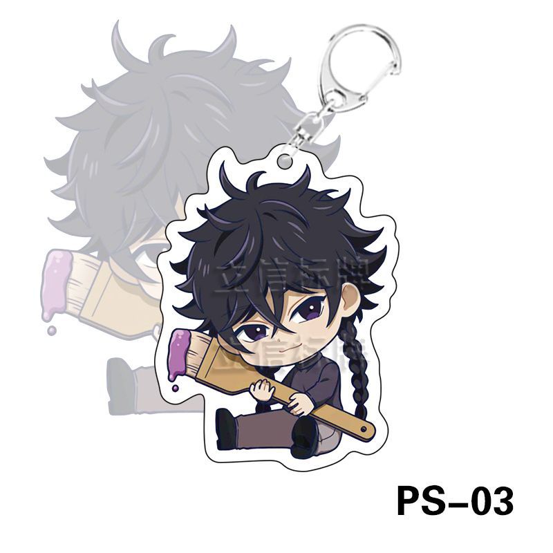 Móc gắn chìa khóa hình Yaguchi Yatora Ayukawa Ryuji hoạt hình Blue Period bằng acrylic