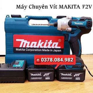 (Hàng Mới Về)Máy Khoan Pin Makita Chuyên Vít Không Chổi Than - 72V (2pin) - pin 10cell