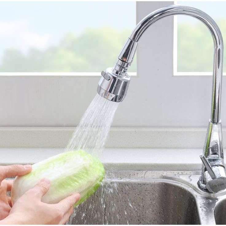 Đầu vòi tăng áp , tạo bọt cho vòi nước rửa bát, lavabo 2 chế độ nước xoay 360 độ linh hoạt