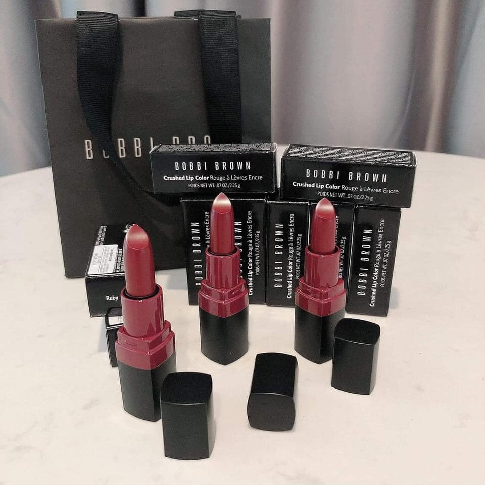 Son mini Bobbi Brown màu đỏ Ruby cuốn hút