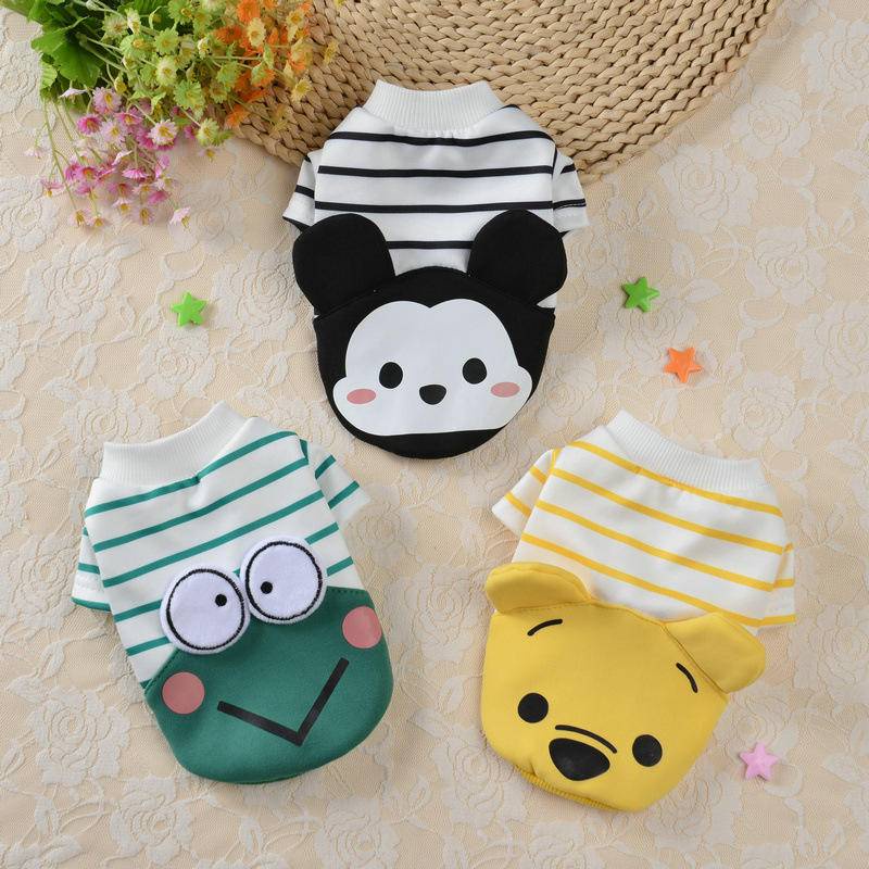 Áo Sweater Mùa Thu Đông Cho Thú Cưng Có Dây Cột Chéo