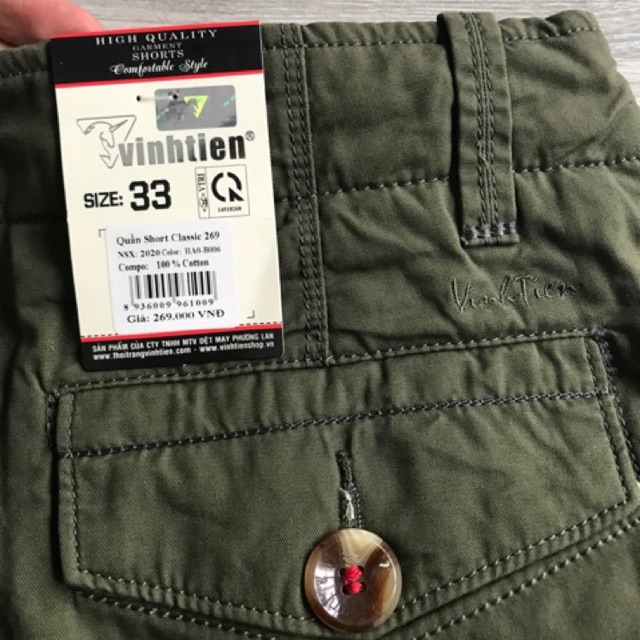Quần short ngố kaki nam trung tuổi hàng cty Vĩnh Tiến cao cấp có size 100kg ẢNH THẬT