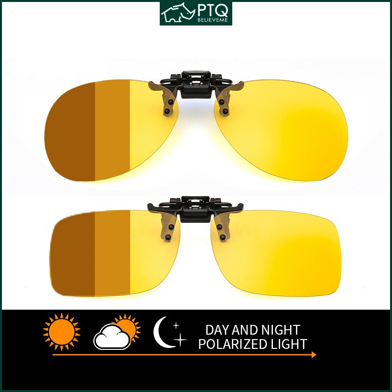 Kính Mát Phân Cực Kẹp Có Thể Thay Đổi Màu Sắc Theo Ngày Và Đêm