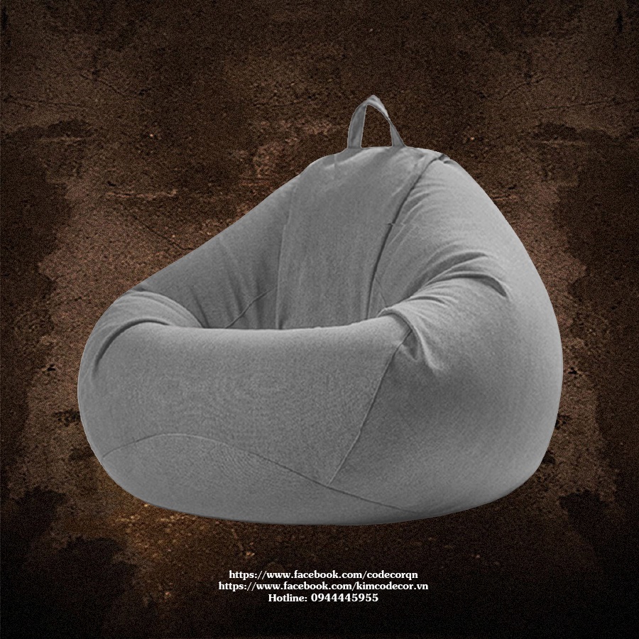 Ghế bố lười hạt xốp 100x120cm(đã kèm xốp)