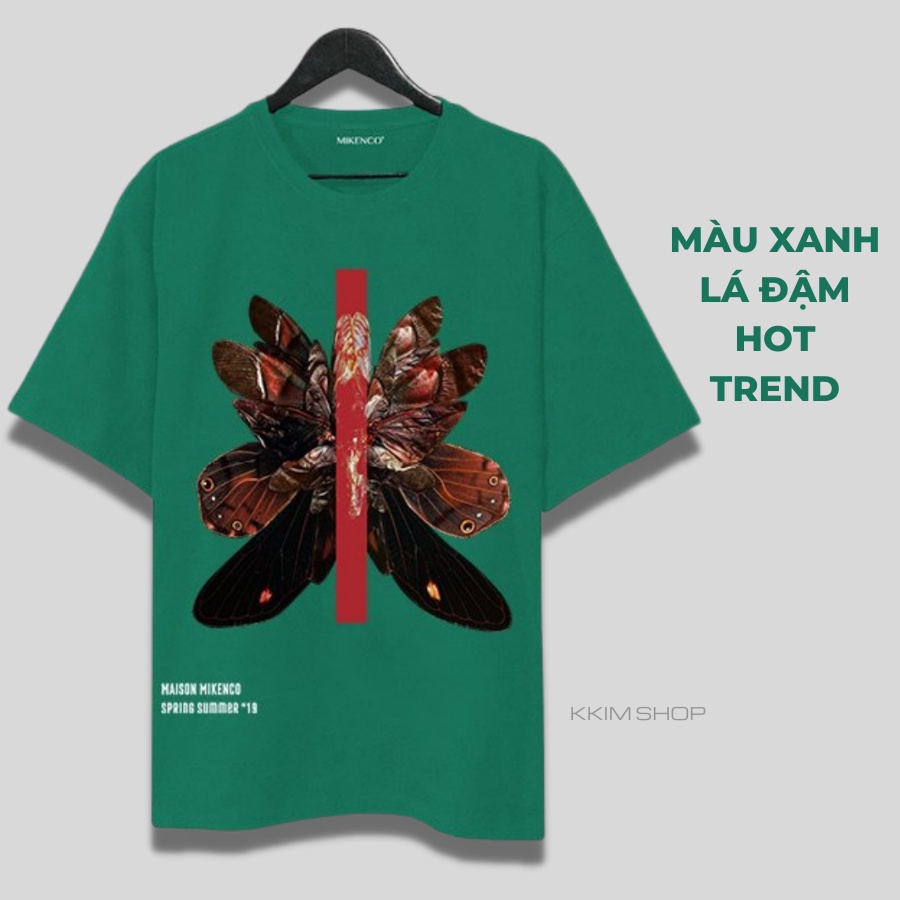 Áo Thun Tay Lỡ MIKENCO ILLUSION 1.0, áo phông unisex Form rộng oversize, chất liệu Cotton. KKIMShop