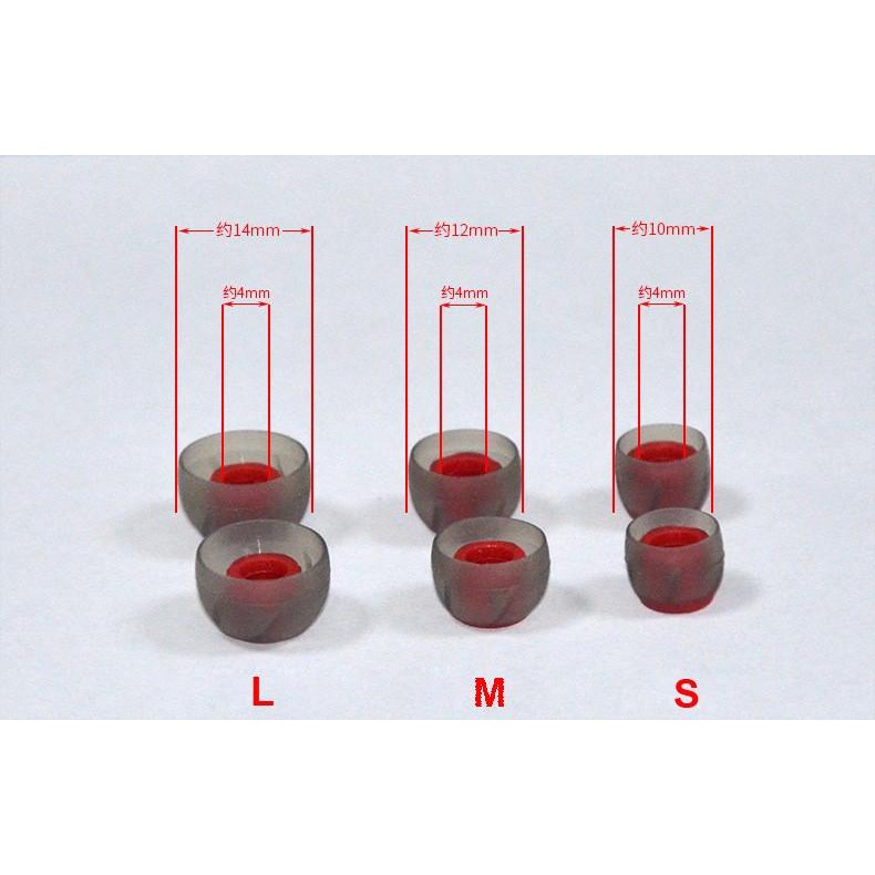 Bộ đệm silicon cho tai nghe nhét tai - hàng cao cấp