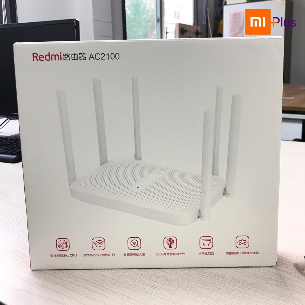 Bộ phát Wifi Router Xiaomi Redmi AC2100 - 6 râu 2 băng tần 2.4/5 GHz | BigBuy360 - bigbuy360.vn