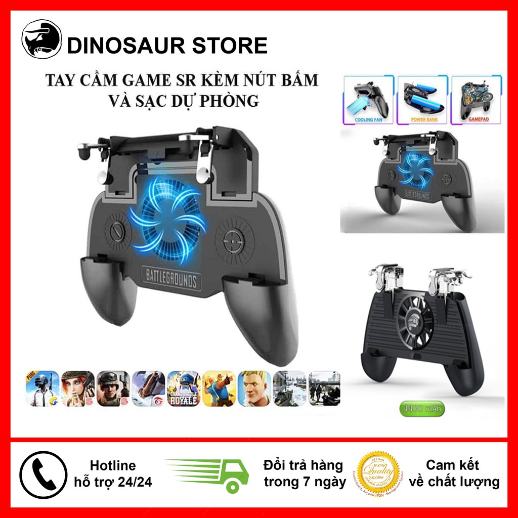 [GIÁ SỈ ] Tay cầm chơi game kiêm quạt tản nhiệt co cấp và sạc dự phòng 2000mah SR2000, Mystore247 .