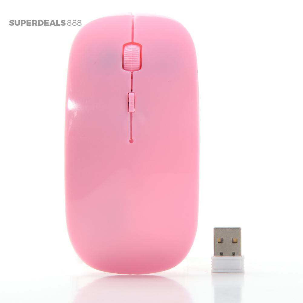 Chuột không dây siêu mỏng 2.4GHz cho máy tính kèm đầu nhận tiện dụng | BigBuy360 - bigbuy360.vn