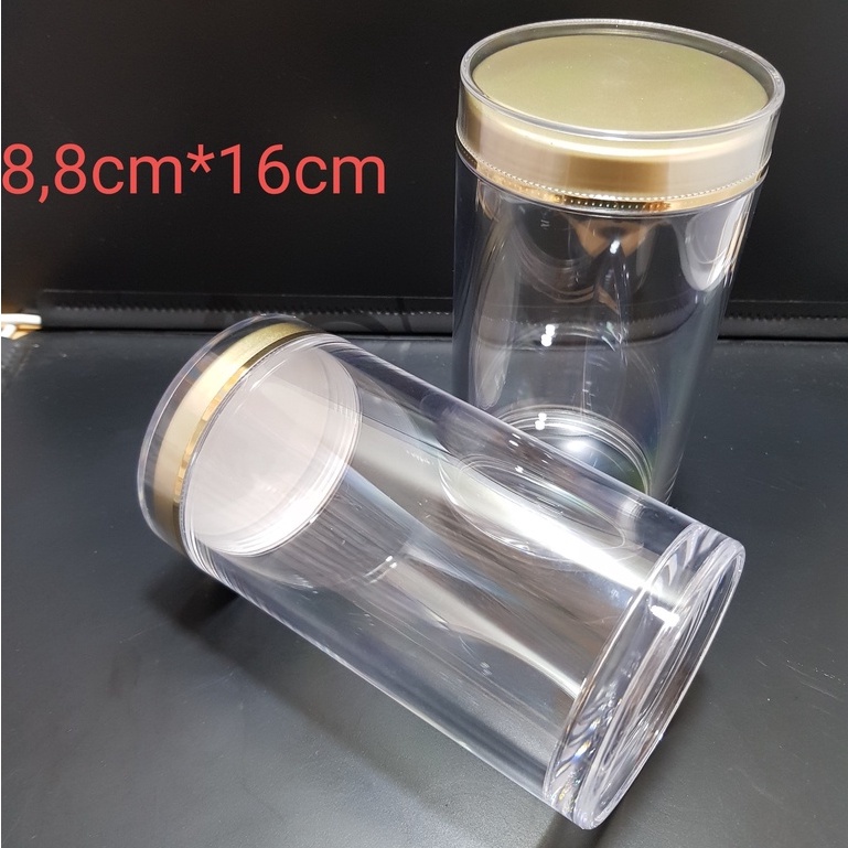 Lọ đựng vòng trầm hương ,đông trùng hạ thảo ,saffron...vvv 8,8*16cm