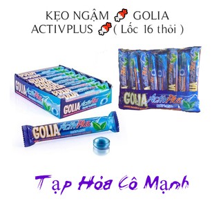 Kẹo ngậm golia activplus mát lạnh hương bạc hà nhân syro thảo dược
