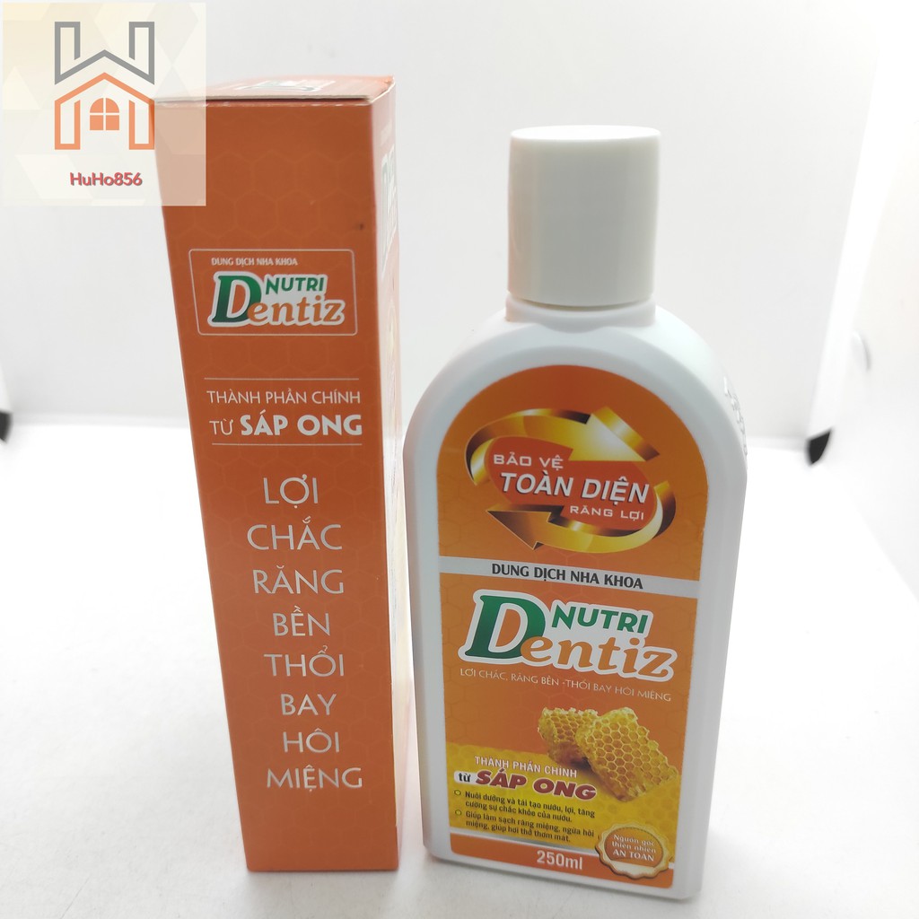 Nước Súc Miệng Nutri Dentiz - Răng Bền, Lợi Chắc, Thổi Bay Hôi Miệng - 250ml