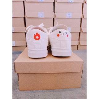 GIÀY SNEAKER TRẮNG PHỐI HÌNH KUTE