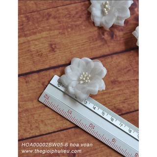 bộ 6 cái hoa voan cài tóc
