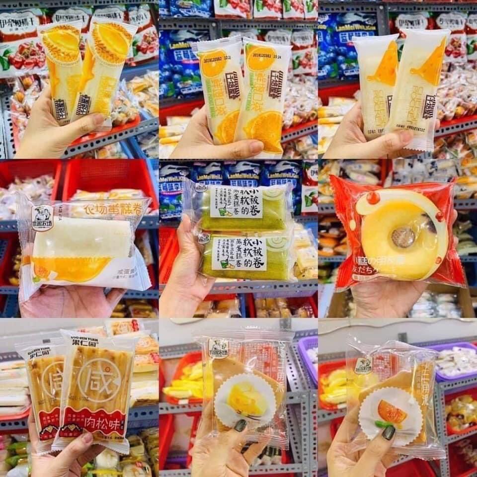 Bánh Mix Nội Địa Đài Loan Không Trùng Vị Đa Dạng 25-30 Thùng 1Kg Loại Bánh Ngon CHUBBY FOOD