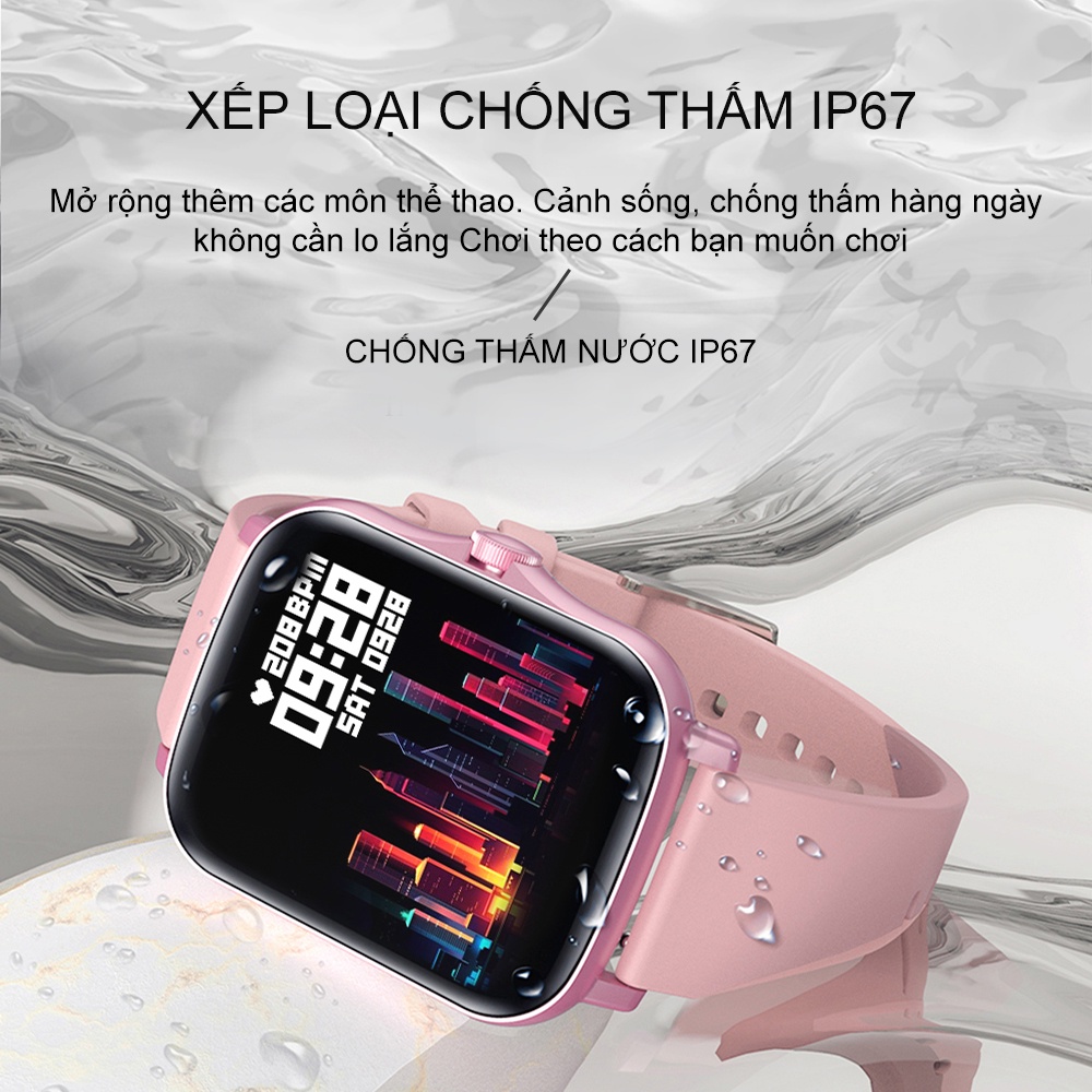 Đồng Hồ Thông Minh COLMI P8 GT Chống Nước IP67 Theo Dõi Nhịp Tim Cho iOS Android Và Phụ Kiện