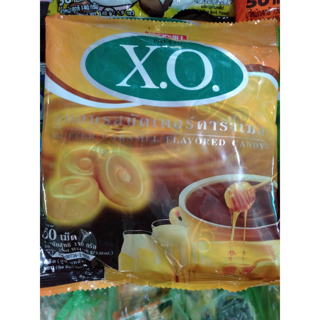 Kẹo XO Thái Lan vị sữa mật ong. gói 50 viên