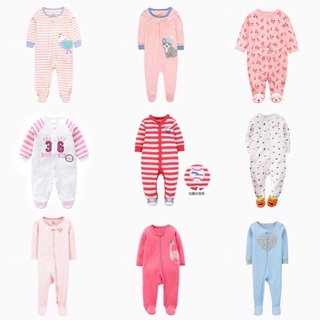 Sleepsuit body liền thân xuất dư xịn chất liệu 100% cotton cho bé gái từ 3-12m (link 2)
