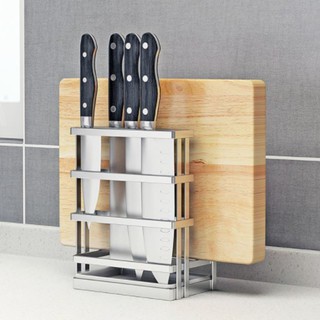 Kệ để dao thớt Inox 304 Nanichino kèm khay hứng nước loại cao cấp