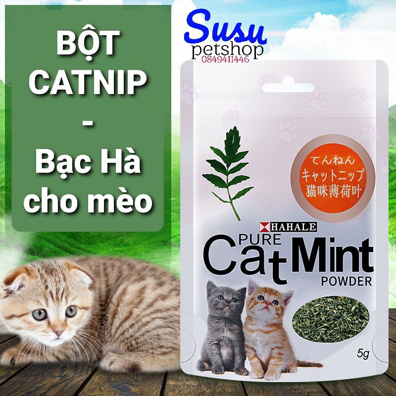 Bột Catnip Bạc Hà Hahale cho mèo