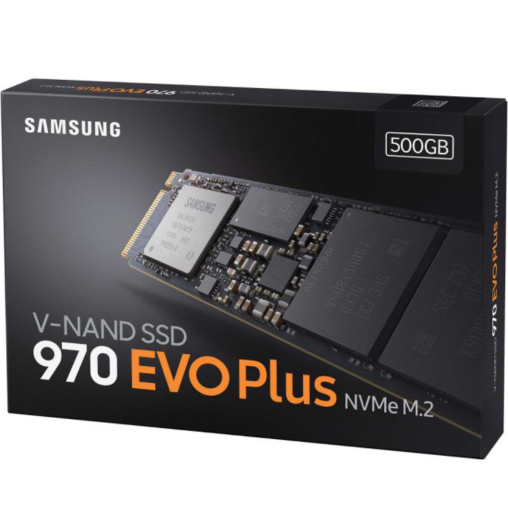 Ổ cứng SSD M2-PCIe 500GB Samsung 970 EVO Plus NVMe 2280