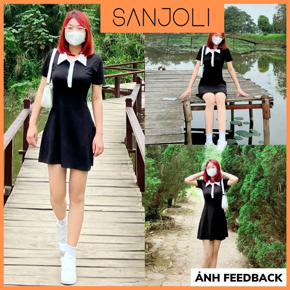 Váy Polo Nữ cổ trắng Đầm Công Sở Trẻ Trung Thun Suông Ôm Body Thiết Kế Cao Cấp Đi Chơi Dự Tiệc Cưới Đẹp hàn quốc TONGKHO