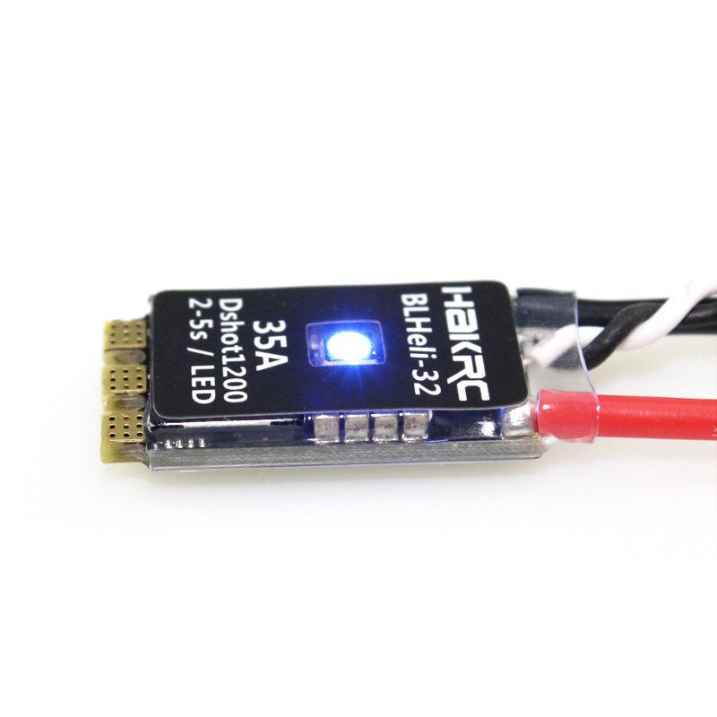 【RC Kuduer】HAKRC BLHeli_32 Bit 35A 2-5S ESC Built-in LED Support Dshot1200 Multishot for FPV RC Drone