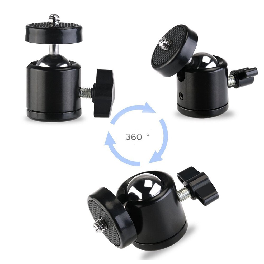 Đầu bi Mini với ngàm gắn ốc vít 1/4 inch kèm giá đỡ cho máy ảnh DSLR | BigBuy360 - bigbuy360.vn