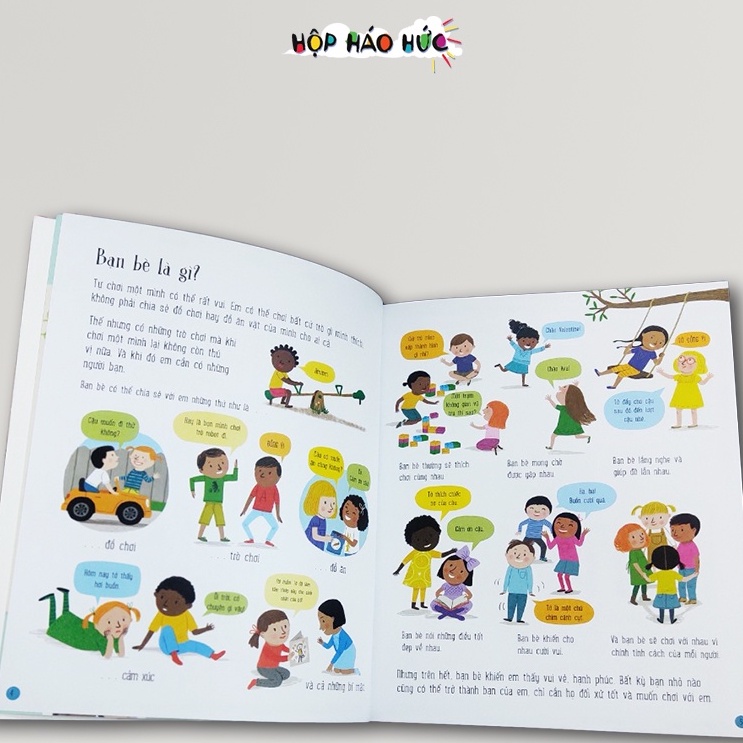 Hộp Háo Hức TÌNH BẠN DIỆU KỲ Cho Bé 6-10 tuổi: Trò chơi 10 giây đấu trí và Combo 2 cuốn sách