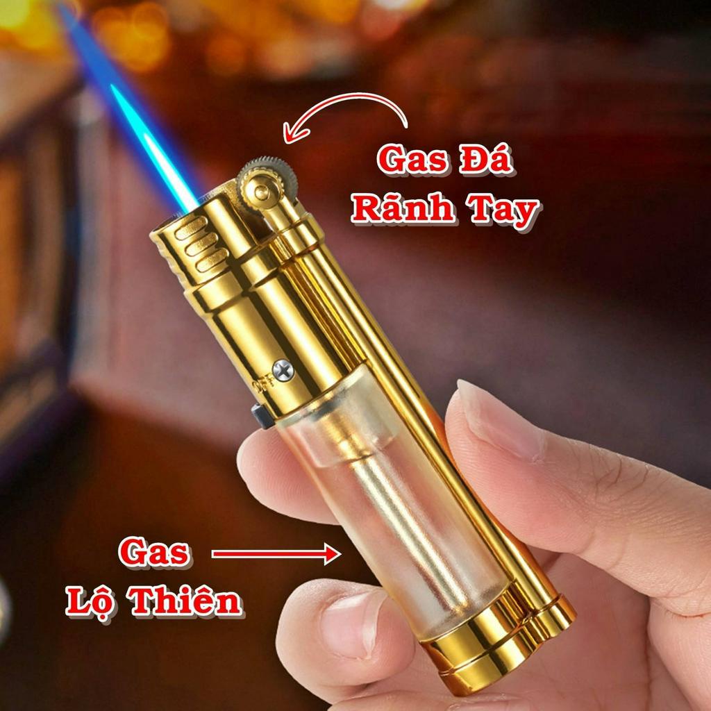 FREESHIP - bật-lửa-hộp-quẹt gaz đá rãnh tay lộ thiên HONEST 626 sang trọng