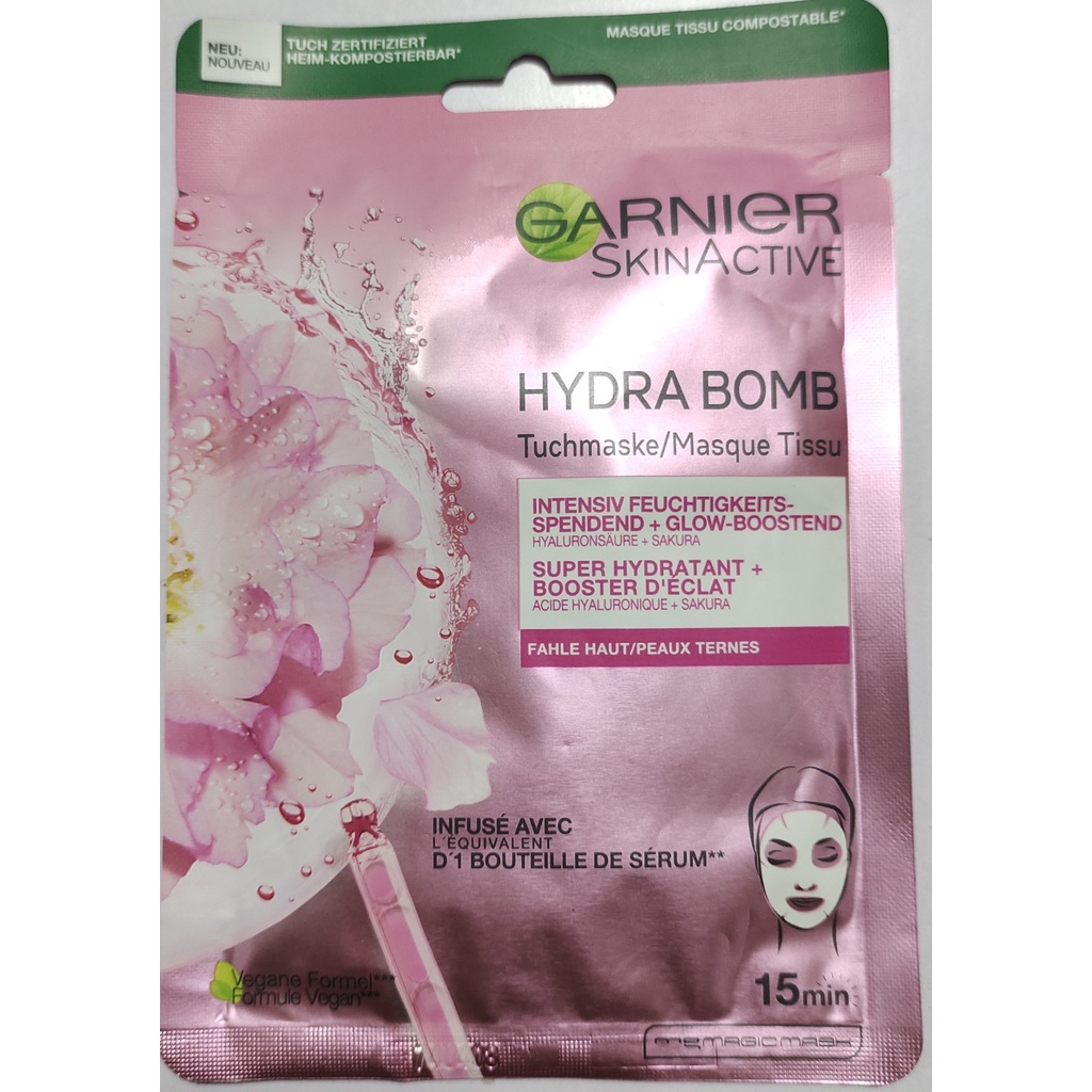 MẶT NẠ HUYẾT THANH TRẮNG DA GARNIER CHUẨN ĐỨC