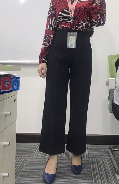 Quần ống rộng khoá sườn dáng dài mặc cực kì sang chảnh, quần culottes | BigBuy360 - bigbuy360.vn